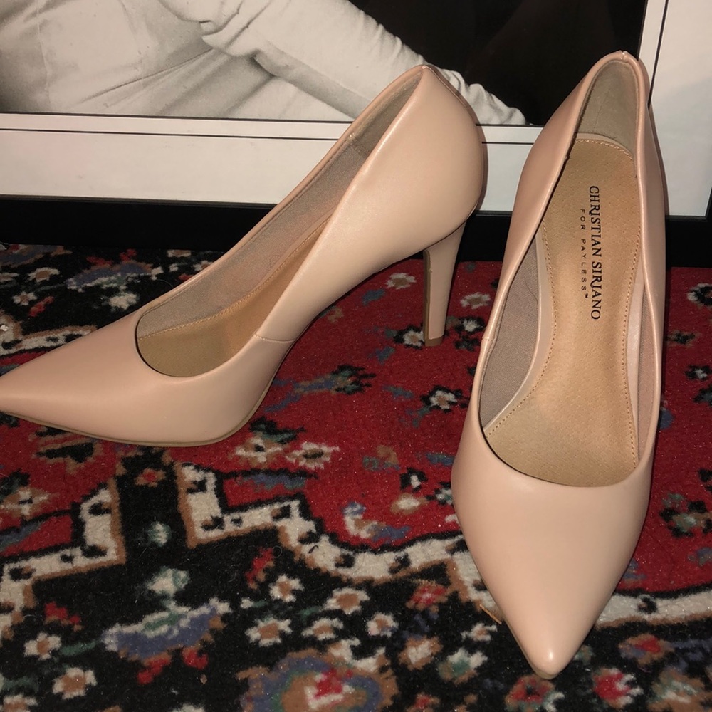 NEVER WORN Beautiful Christian Siriano Nude Heels✨